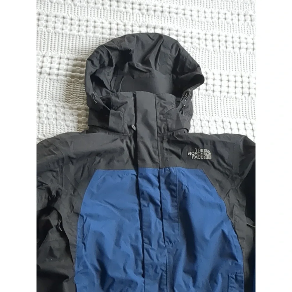 The North Face Hyvent 3 In 1 Jacket‎ Blue Gray Mens Sz Small Waterproof Ski
